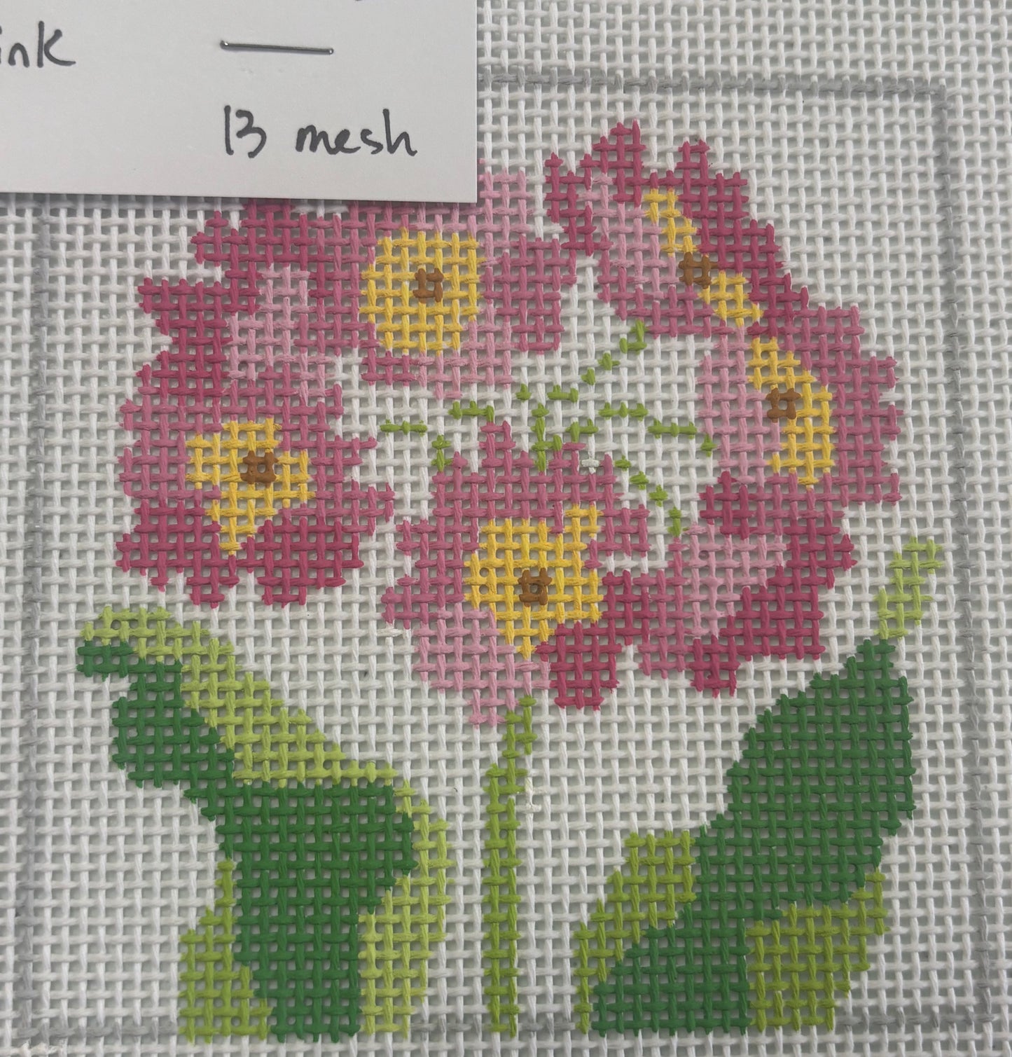 195A-2 Pink Primrose Coaster #2