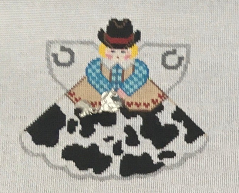PP996IJ Pony Print Cowgirl Angel