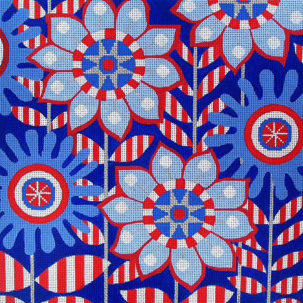 25026 Planted Pinwheels RWB - 18 mesh