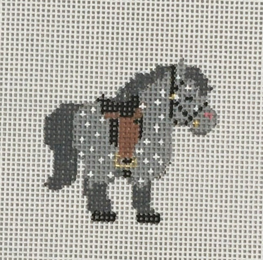 PP242BD Mini Dapple Gray Horse