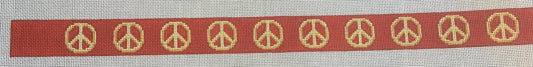 B-131 Red Peace Sign Belt