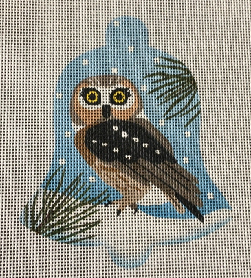 BL08 Owl Snow Bell