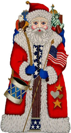7018-30-18 Patriotic Santa