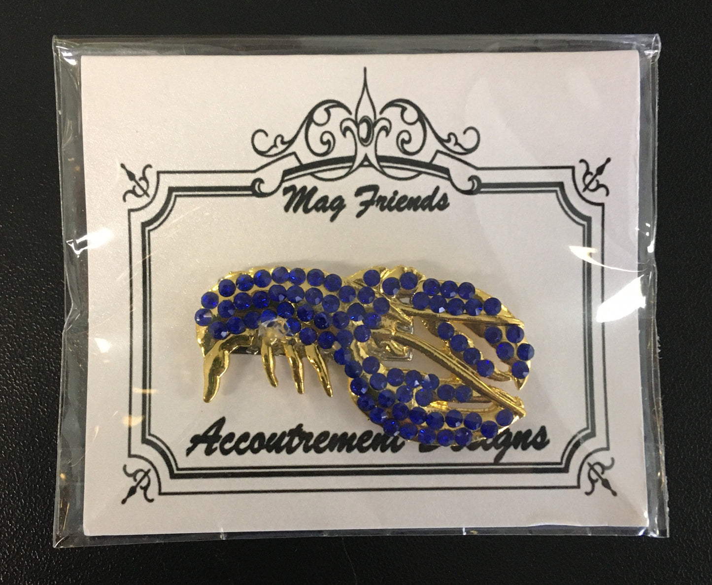Blue Crystal Lobster Needle Minder