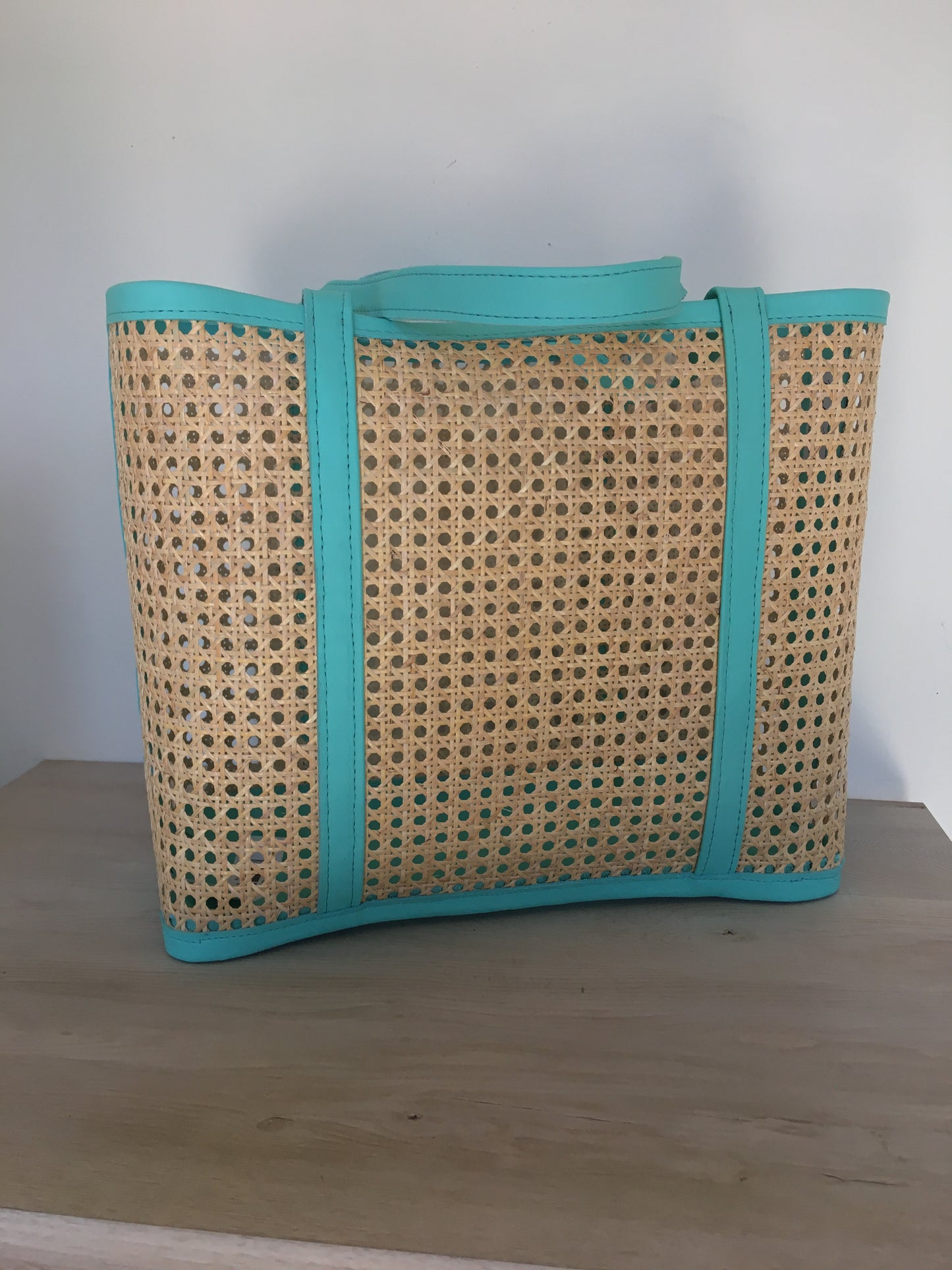 Kailani Cane and Leather Tote