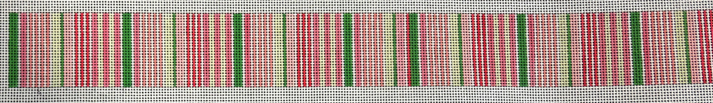 B572 Green and Pink Stripes Belt