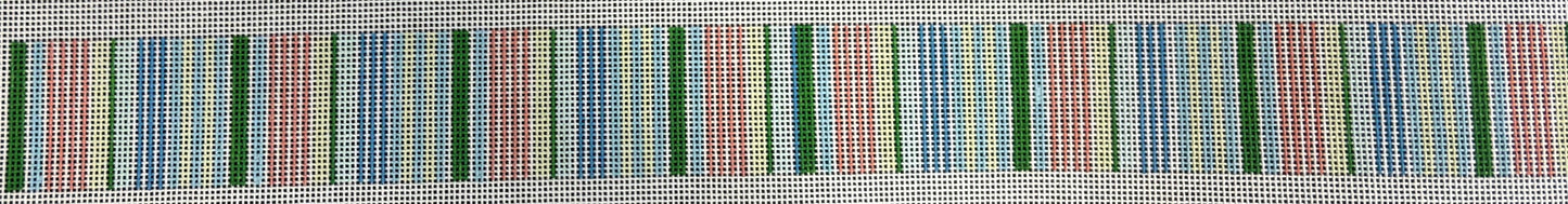 B571 Green and Blue Stripes Belt