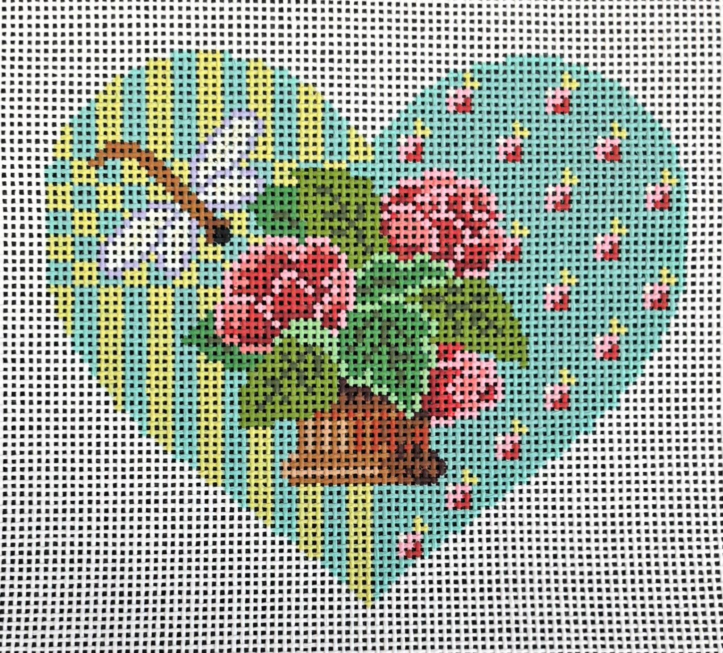 CO78 Floral Bouquet and Dragonfly Heart