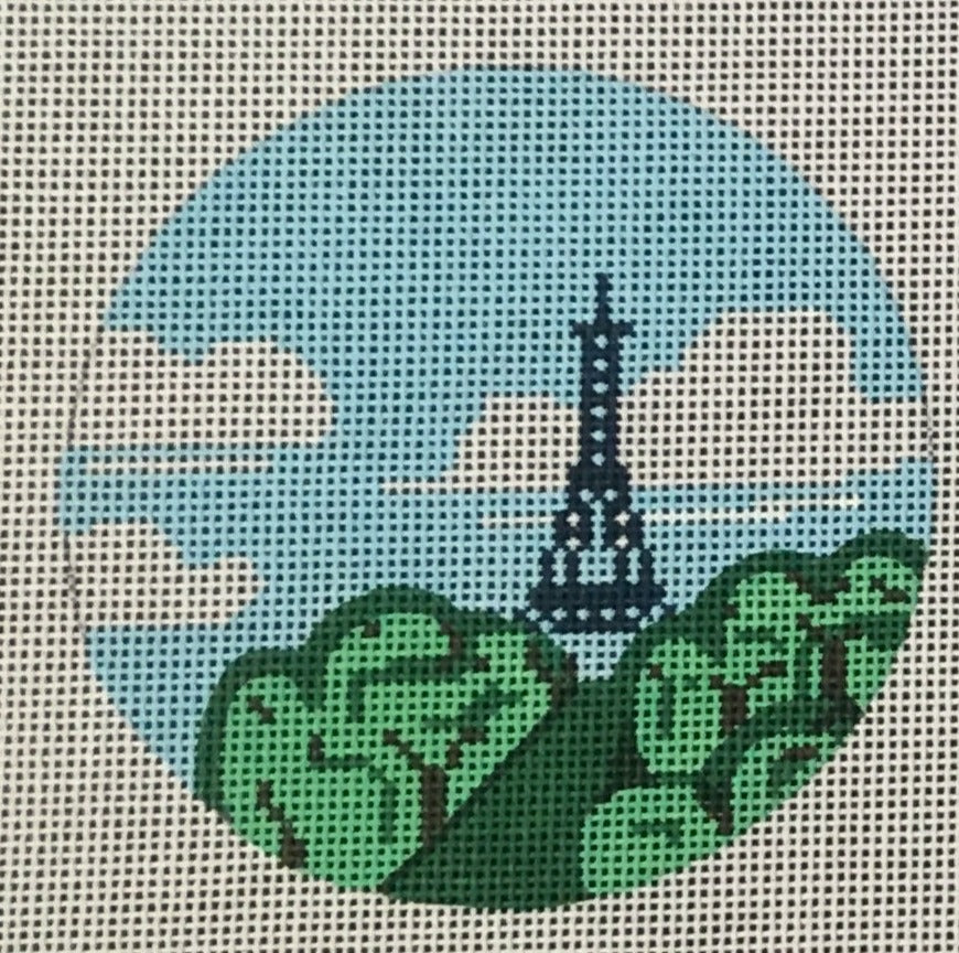 PP874AC France Travel Round - Eiffel Tower