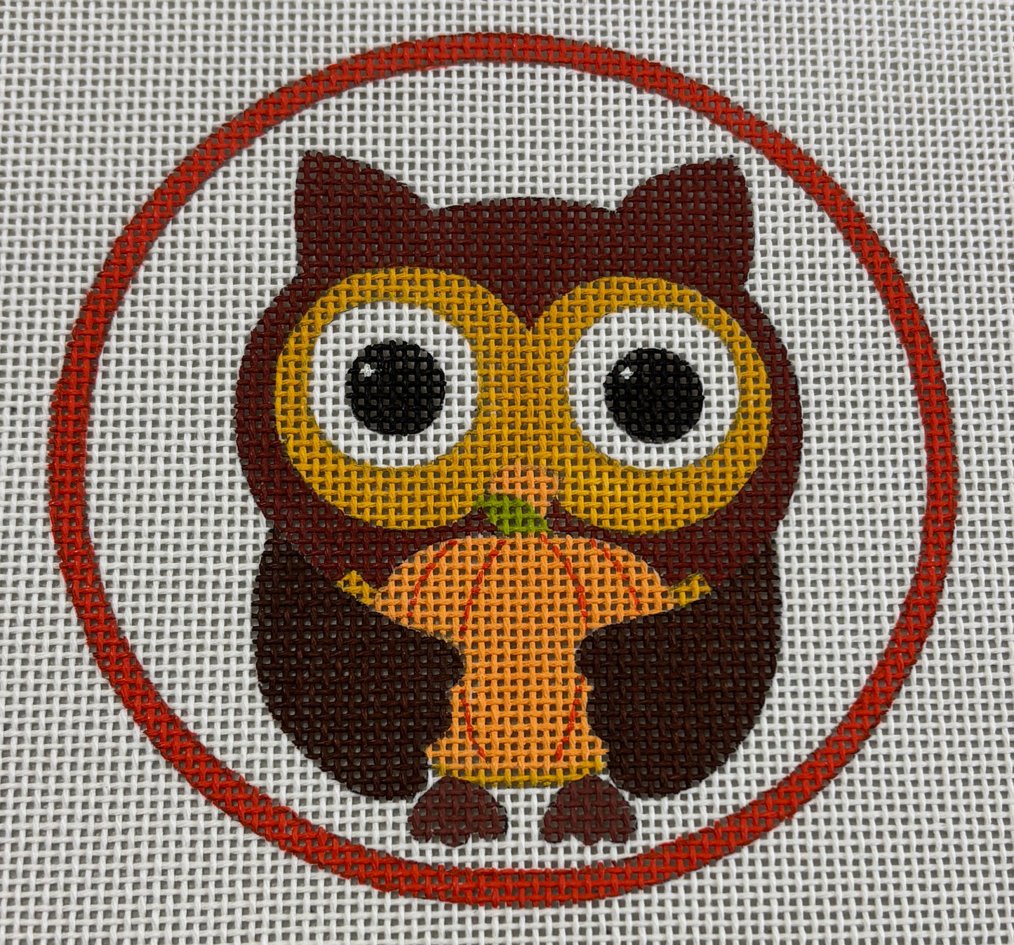 EJ-29B Owl Hugging Pumpkin