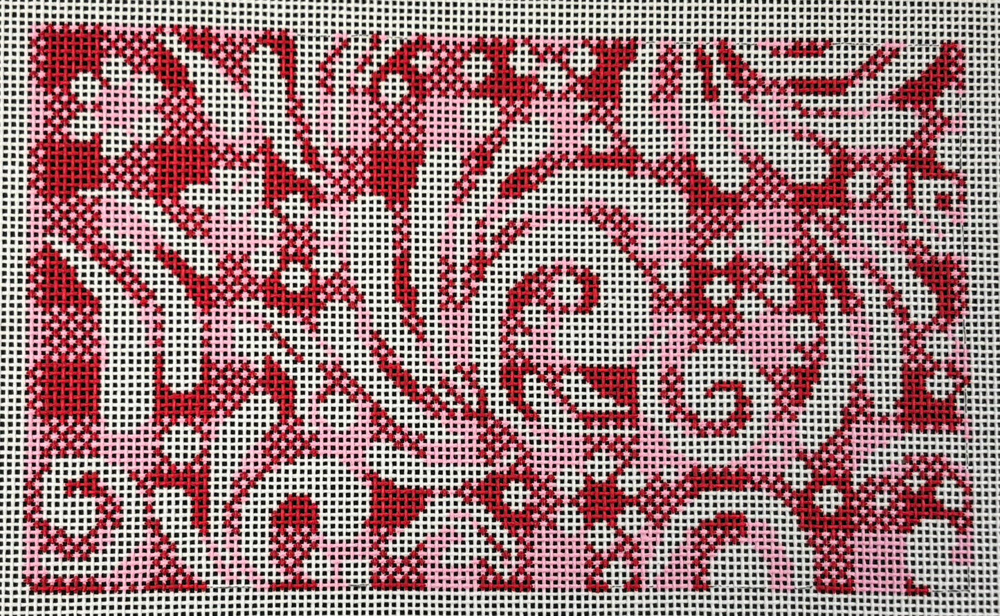 23-282 Red and Pink Check Purse Insert