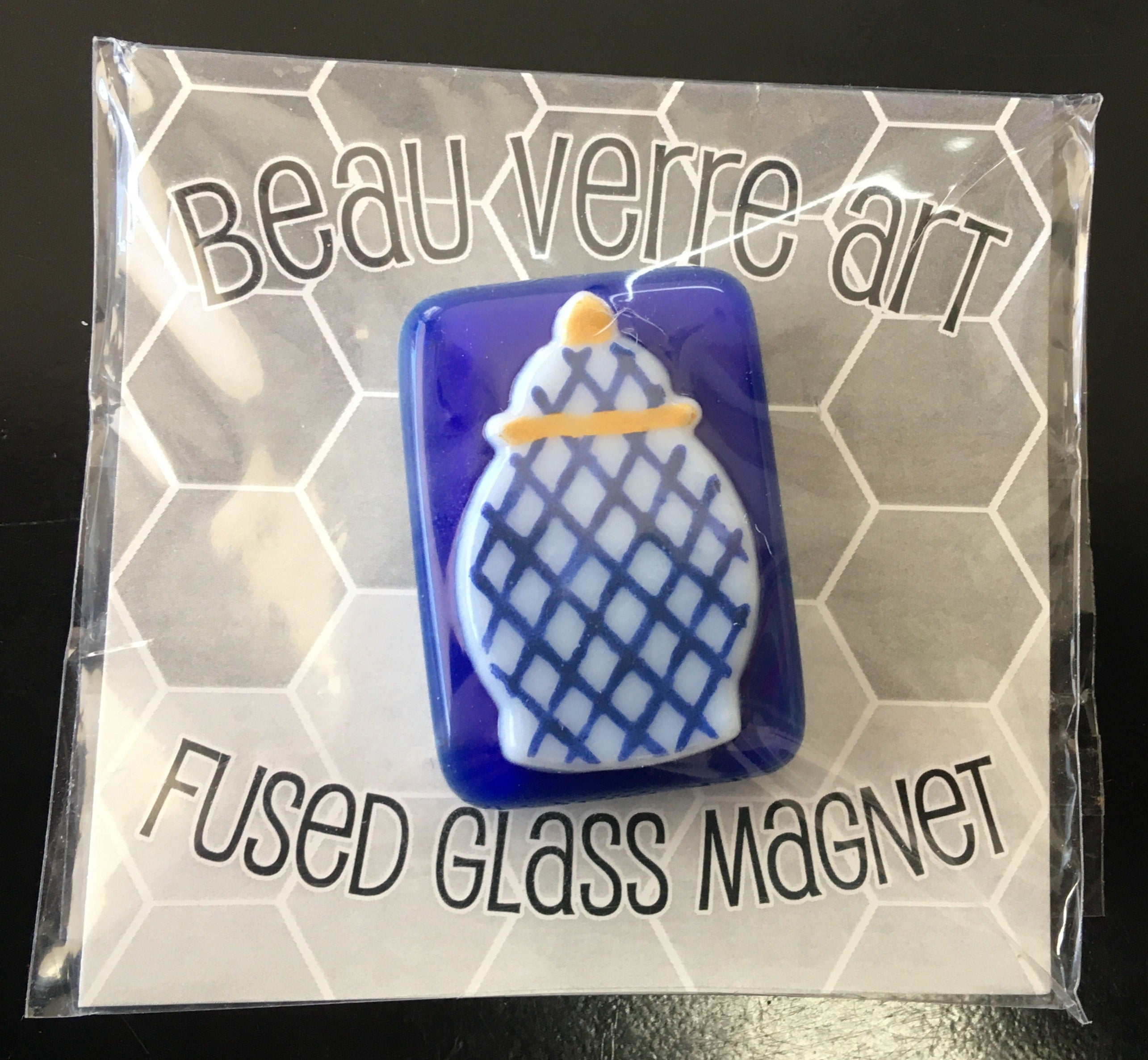 Beau Verre Ginger Jar Glass Needle Minder The Enriched Stitch