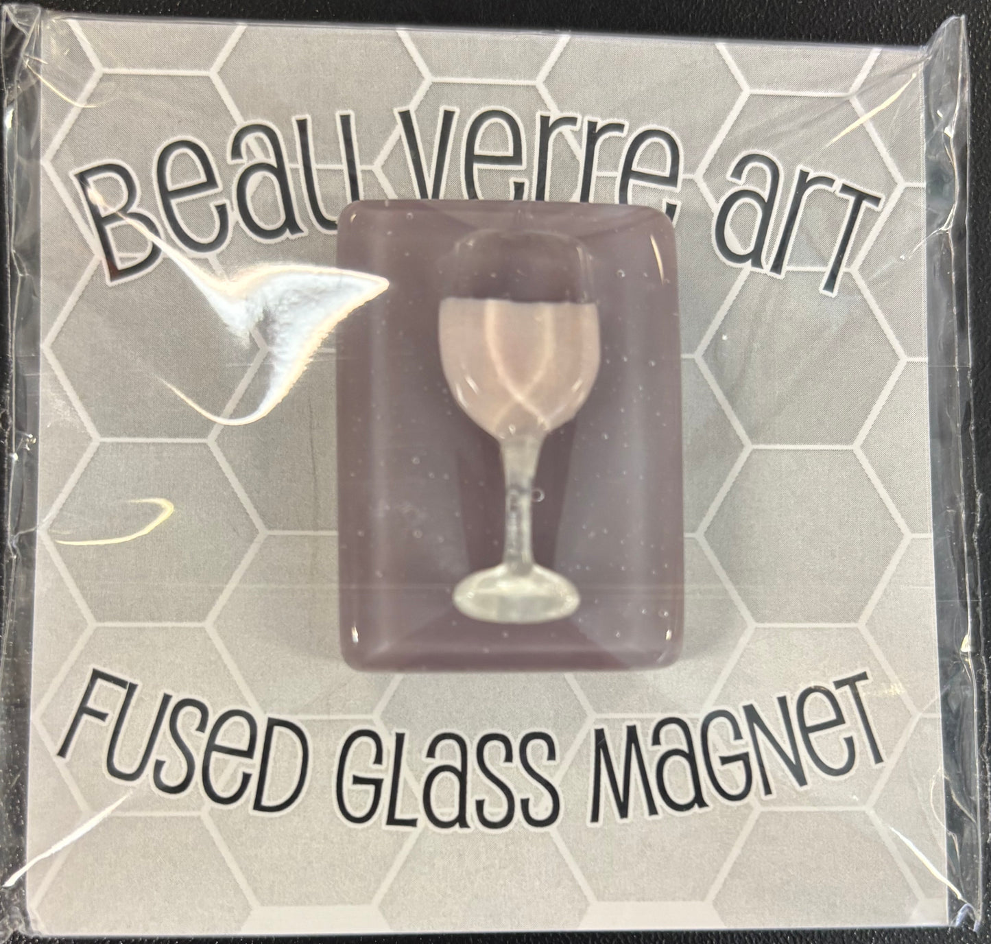 Beau Verre Rose Wine Glass Needle Minder