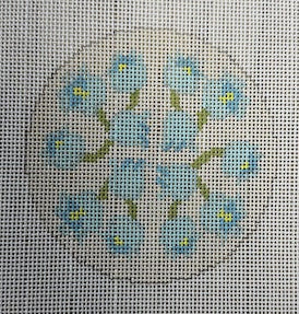 TSS-170 Blue Flowers Coaster