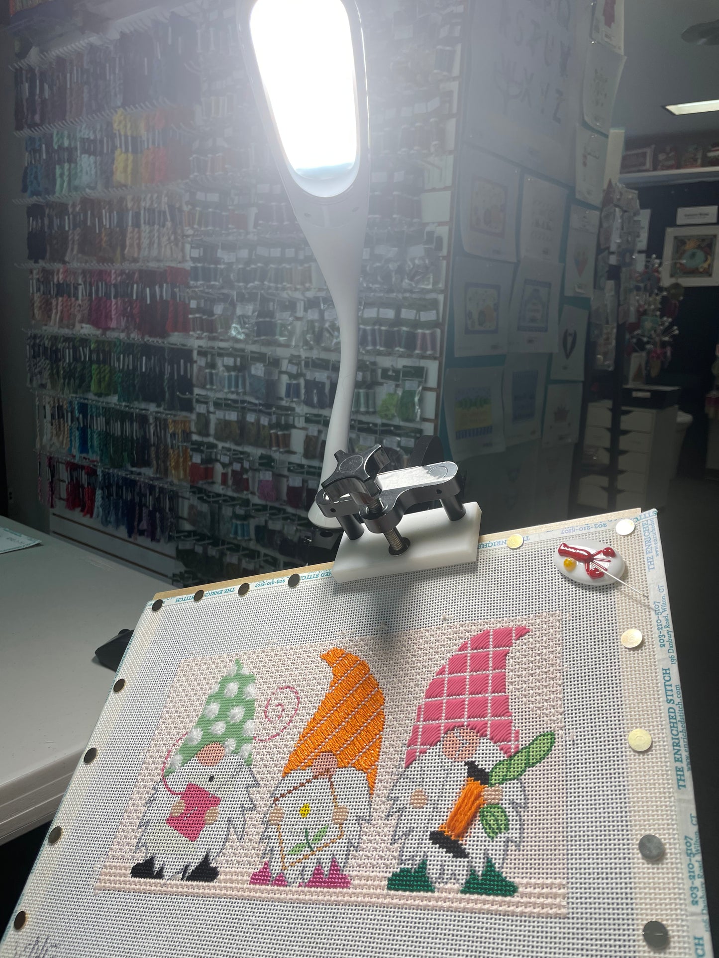 Stella Edge Clamp Light - White