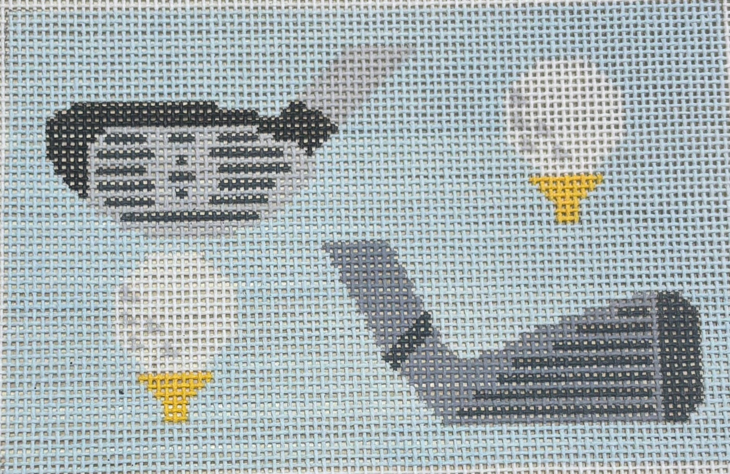 YDG04 Putter and Drivers on Blue