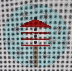 ORN200 Candy Cane Birdhouse