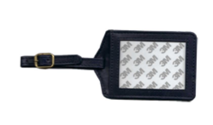 Leather Luggage Tag - Dark Blue