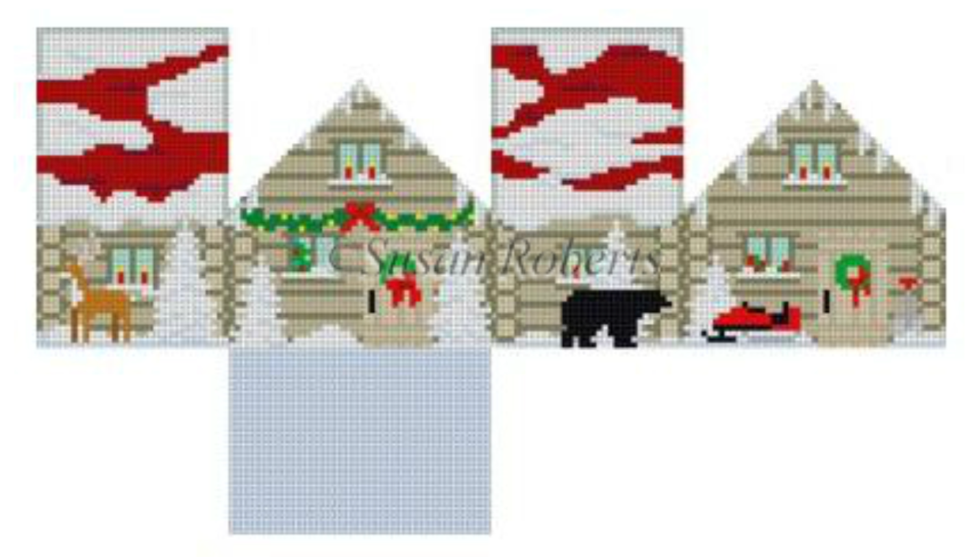 5520-18 Cabin in the Woods 3D Mini House