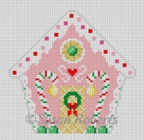 5861 Pink Gingerbread House