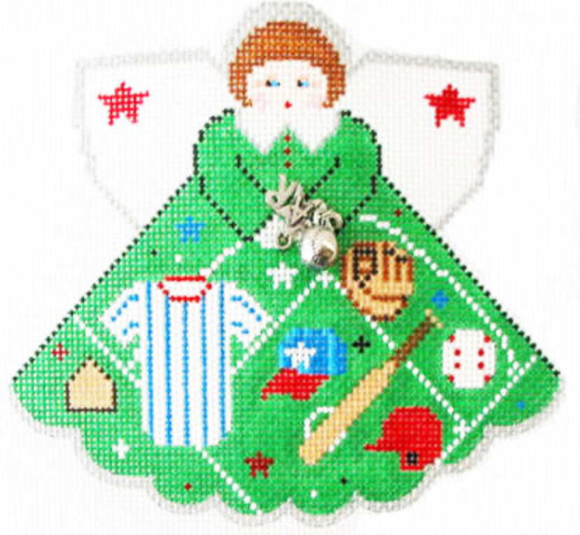 PP996BW Baseball Star Angel