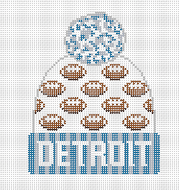 H-56 Detroit Lions Football Beanie