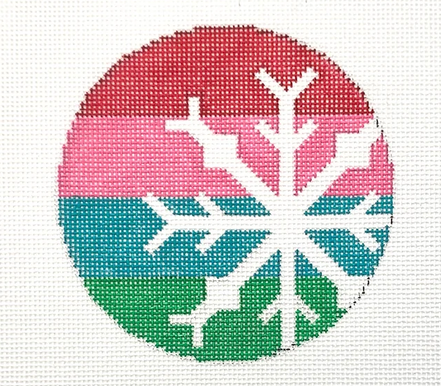 X-19 Snowflake on Stripes - 13 mesh