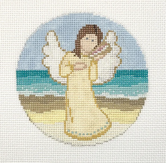 X-18 Beach Angel with Conch Shell