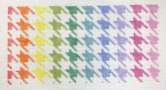 RR130 Ombre Rainbow Houndstooth