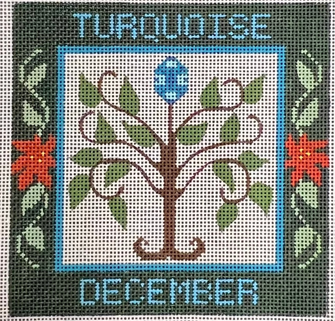 CH-1038 Turquoise December Birthstone Square