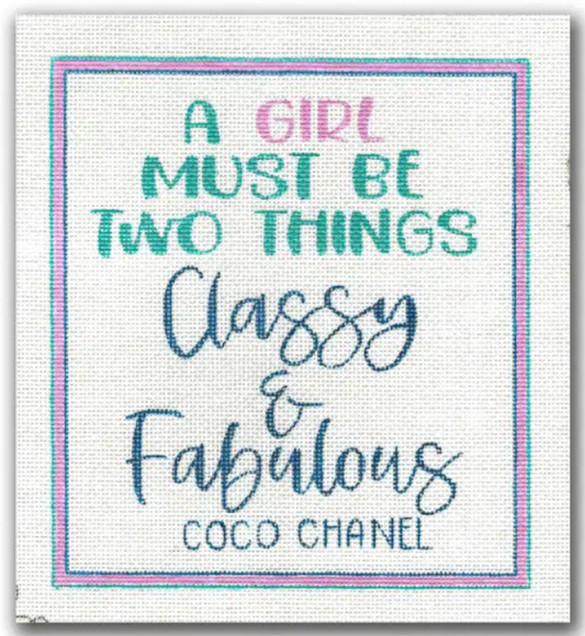 PP-SS02 A Girl Must Be Two Things: Classy and Fabulous