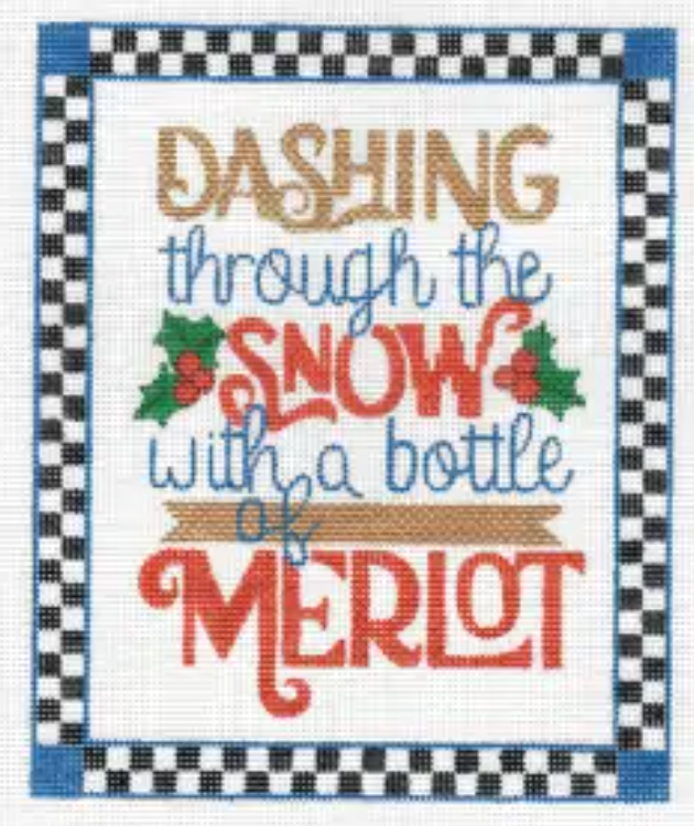 PP-SS25 Dashing Through the Snow With a Bottle of Merlot