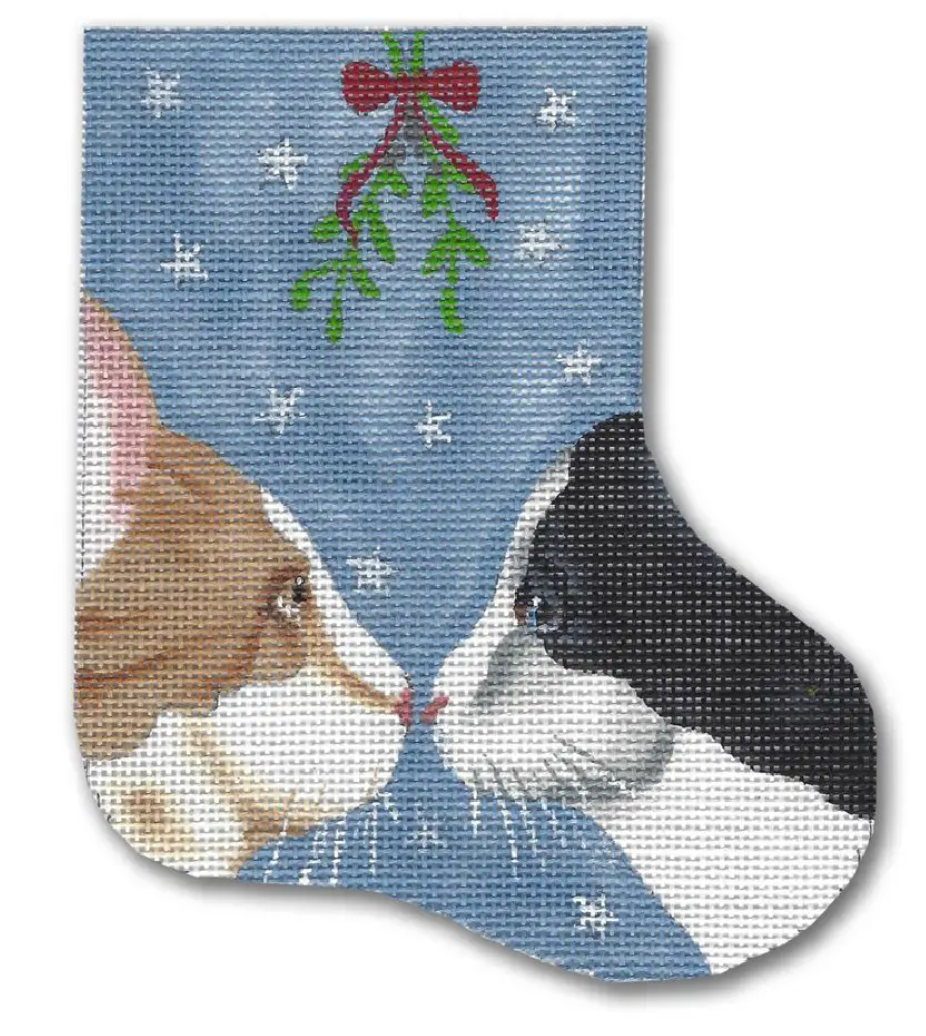 GD-SX06 Snowflake Kitties Mini Stocking