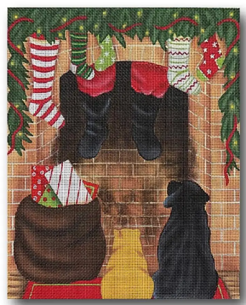 GD-PL10 Santa Coming Down Chimney