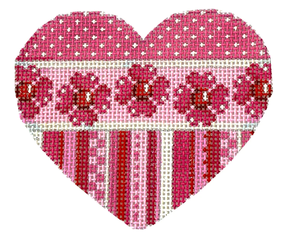 HE857 Dots Flowers Stripes Heart