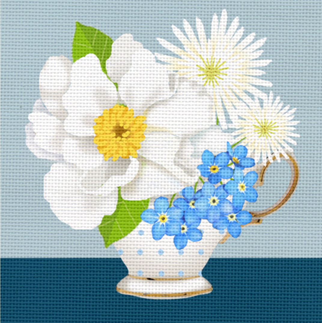 1912B Teacup - Forget Me Nots