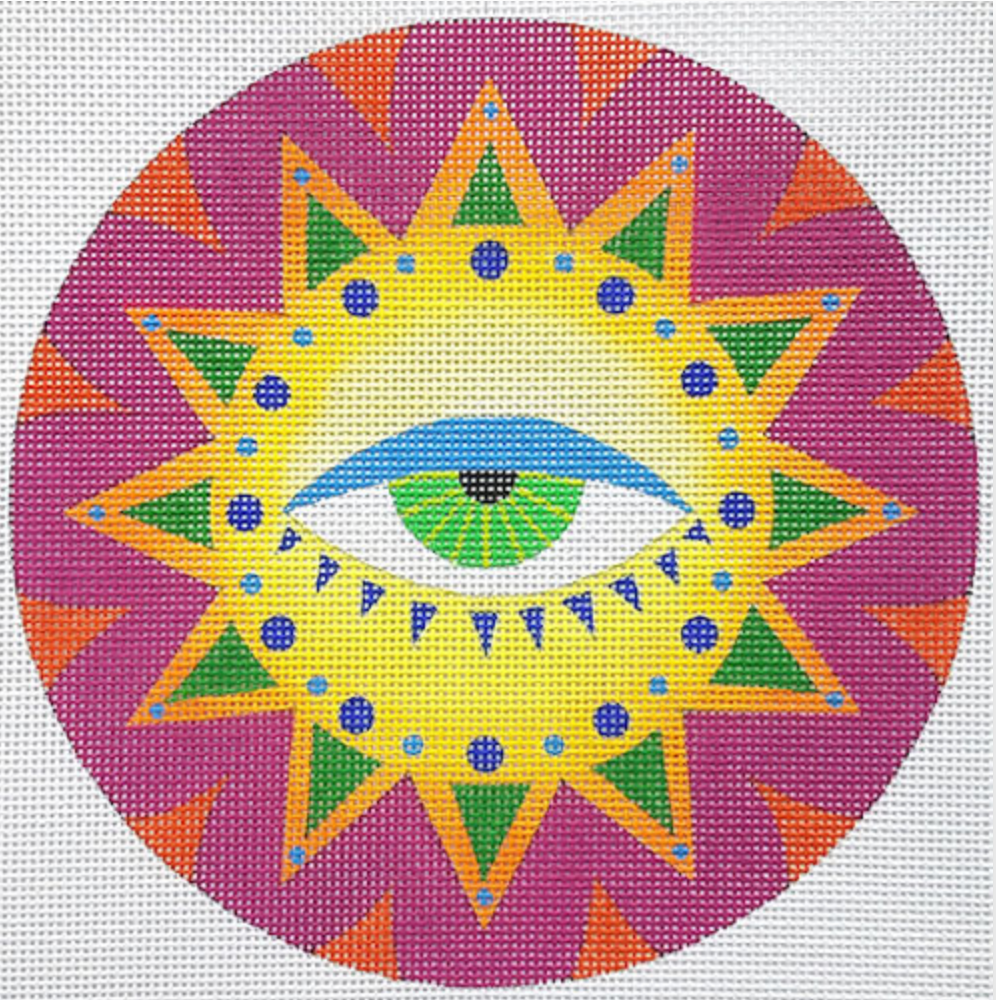 ZE649 Eye Sun Round