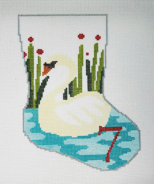 BS41 Seven Swans a Swimming Mini Stocking