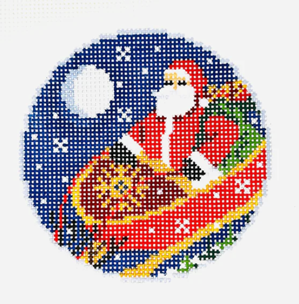 KCD1527 Santa's Sleigh Round