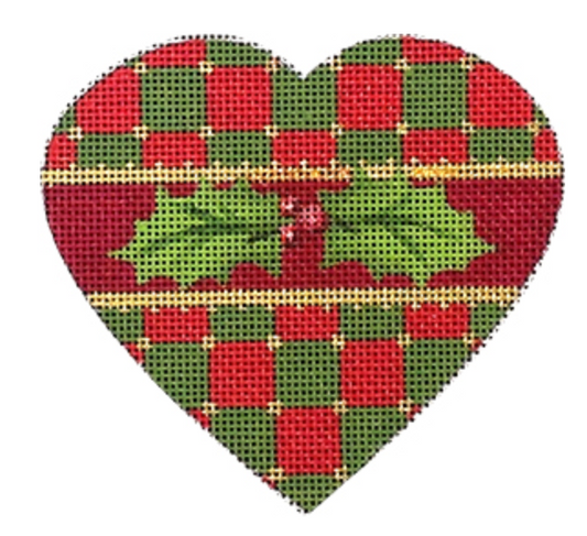 2042A Checkerboard Christmas Heart