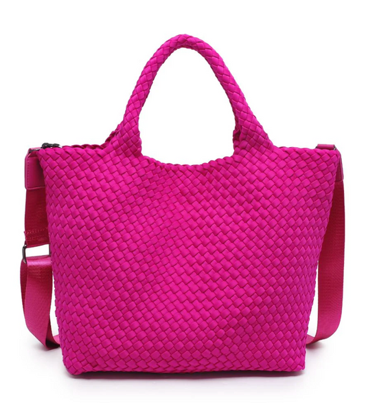 Neoprene Tote - Fuschia