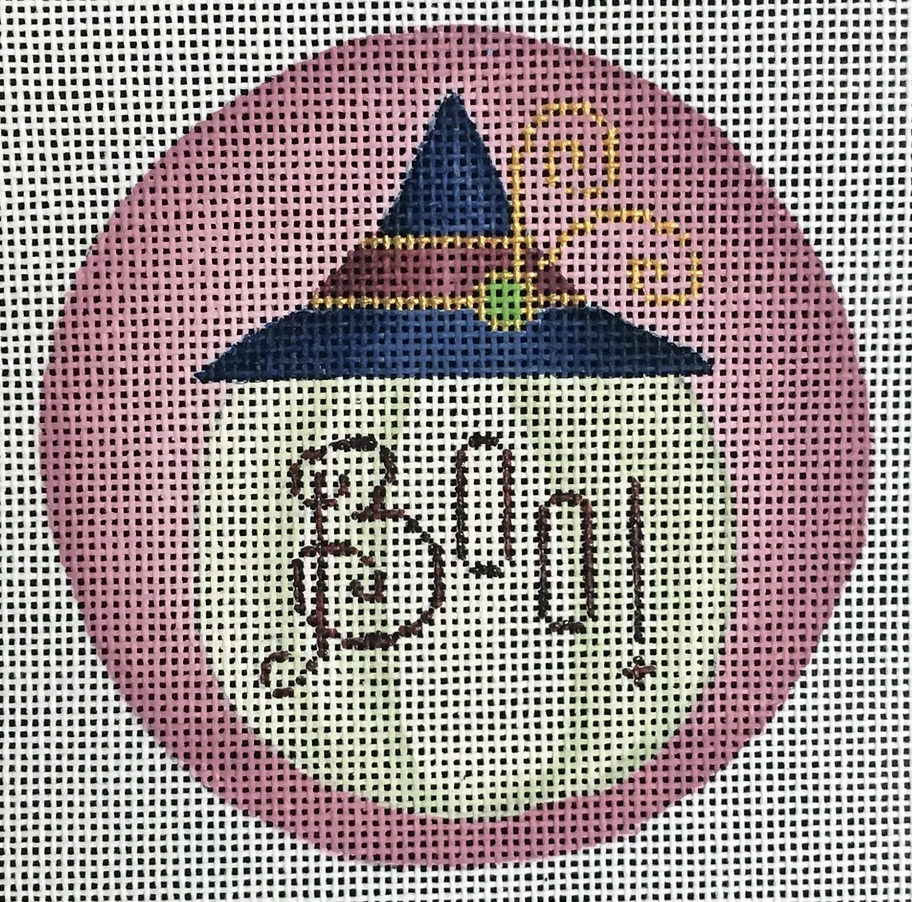 B-424D Halloween Pumpkin Round with BOO!