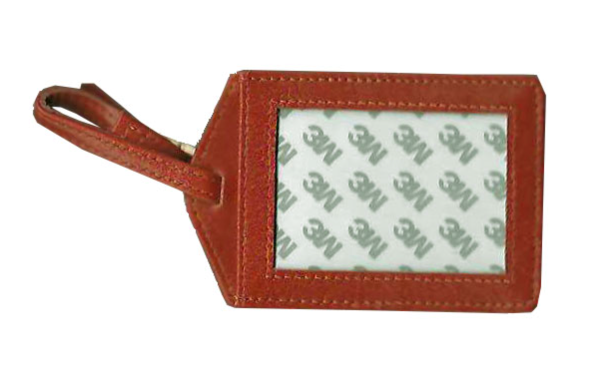 LLT Leather Luggage Tag - Burnt Orange