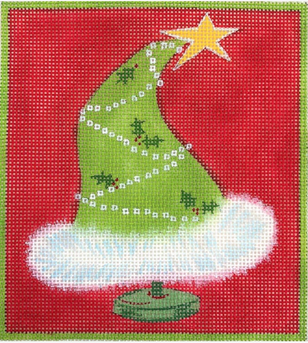 JH-04 Fur Trim Tree - Green