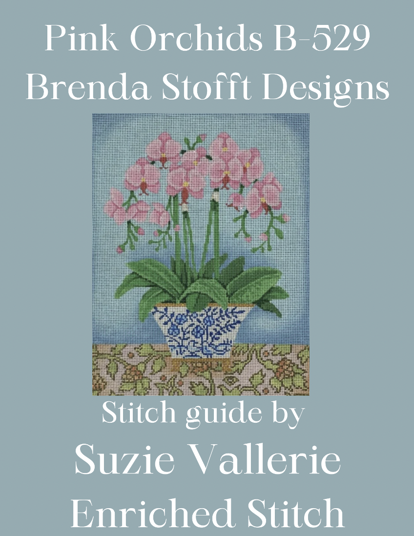 B-529 Pink Orchids Stitch Guide