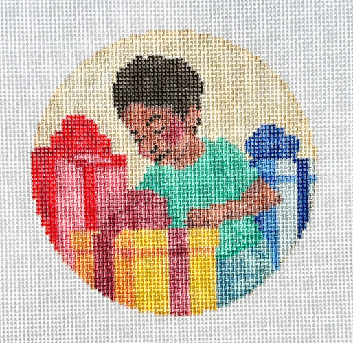 SBS229 Black Christmas Boy with Presents