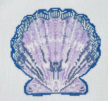 TA1042 Lavender Scallop Ornament