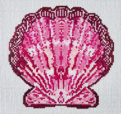 TA1044 Pink Scallop Ornament