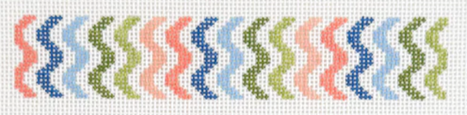 GP124 Rainbow Squiggle Key Fob