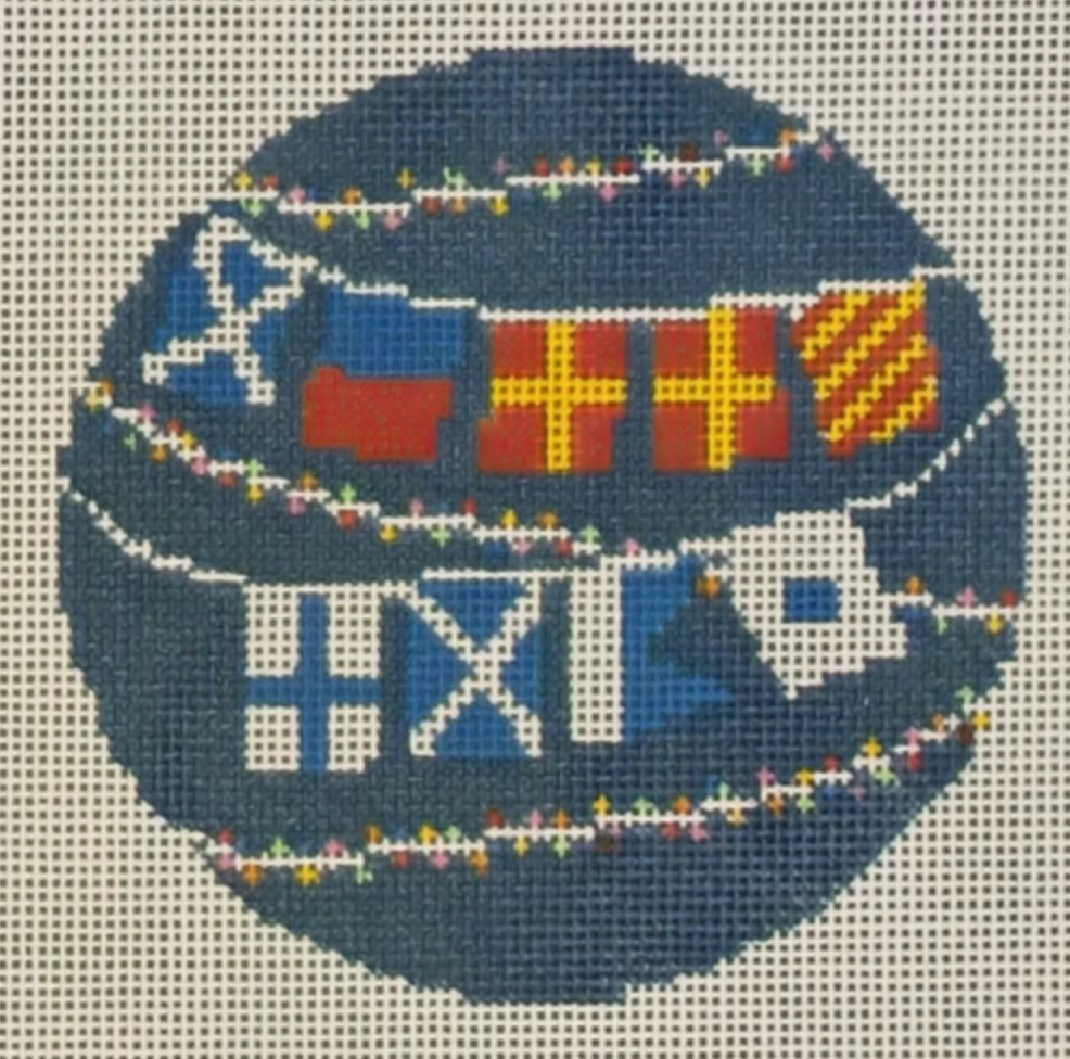 LL-ORN-30 Nautical Merry Christmas